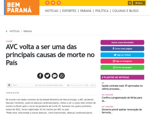 Bem Paraná – AVC volta a ser uma das principais causas de morte no País